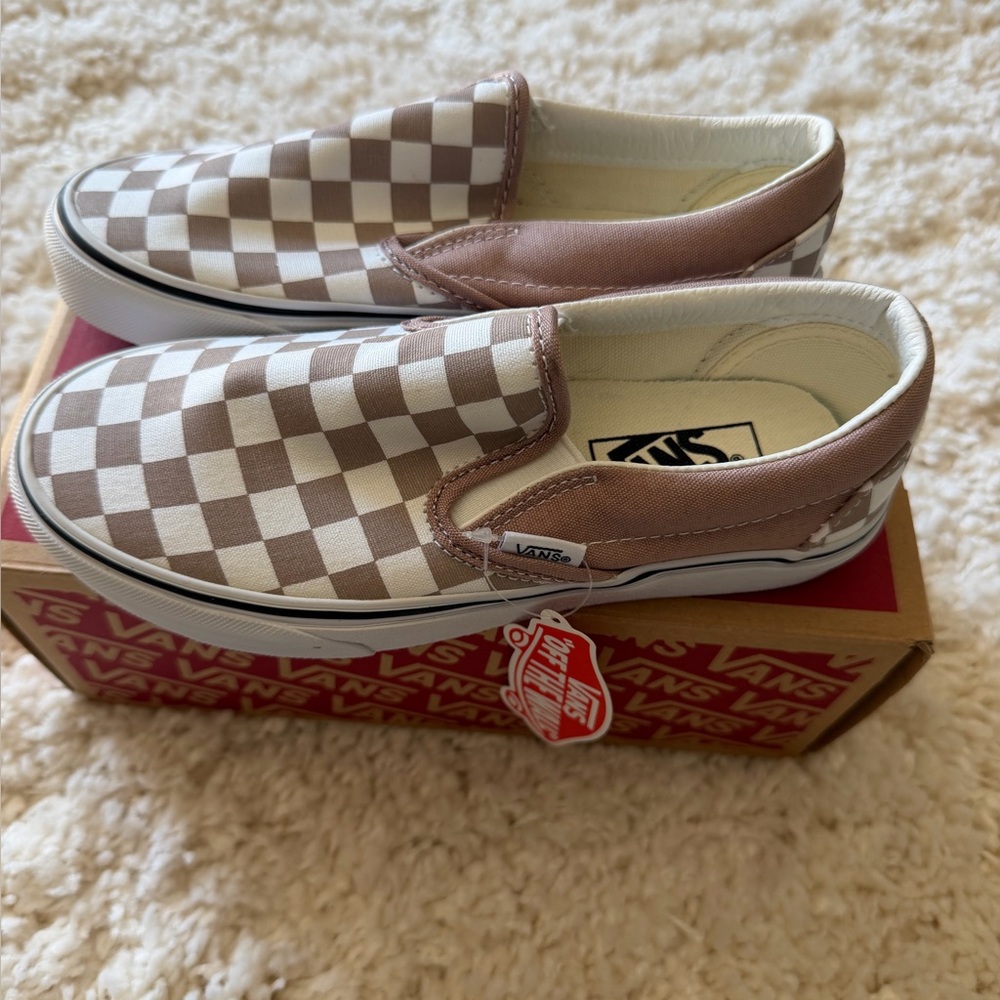 Vans women size 5 Slip-On Checkerboard Sneakers - Etherea